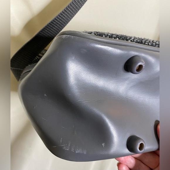 Unisex Vintage Oscar De La Renta Tweed Weekender Travel Bag - Picture 8 of 10